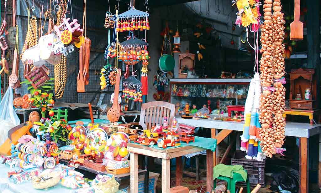A toy store in Sawantwadi