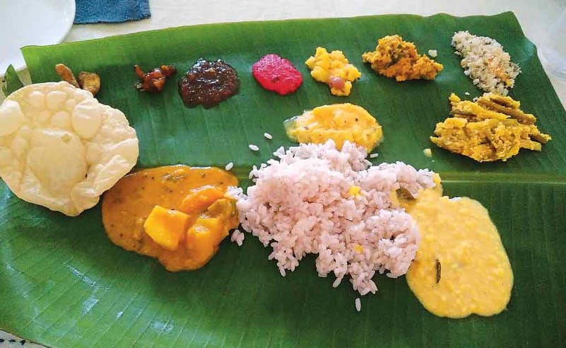 A traditional sadya lunch