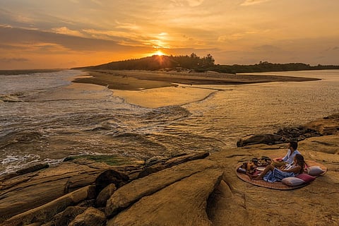 Enjoy a beachside sunset picnic