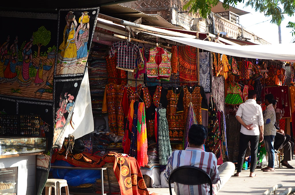 Bapu Bazar is the place to go if you want to shop for jaipuri attire