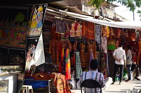 Bapu Bazar is the place to go if you want to shop for jaipuri attire