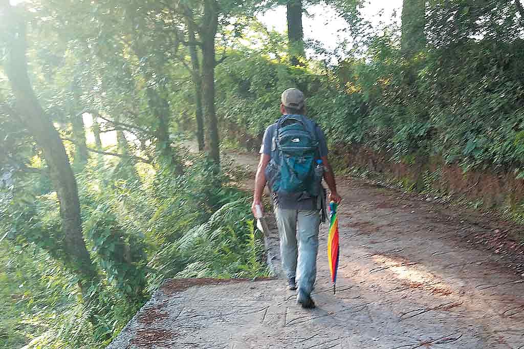 A walking path