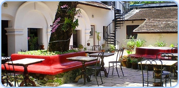 The Old Courtyard in Kochi is a quaint charming place