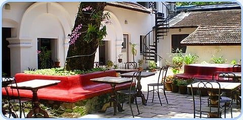The Old Courtyard in Kochi is a quaint charming place