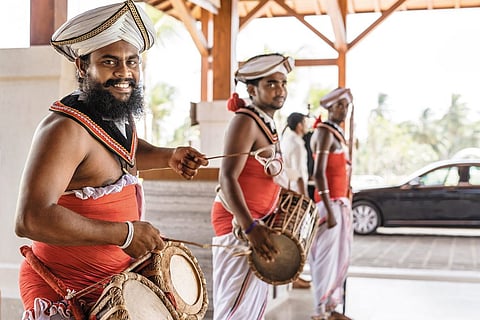Guests welcomed by traditional music