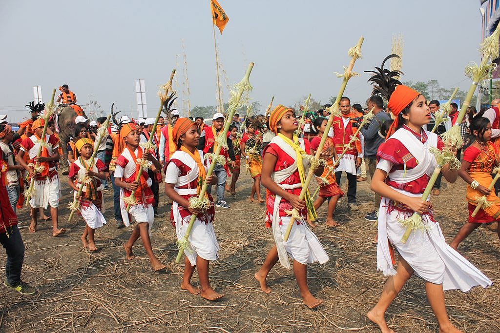 Procession at Jonbeel Fair