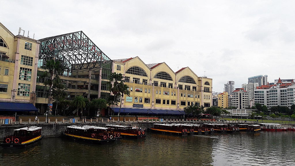 Night is when Clarke Quay changes into a party hub