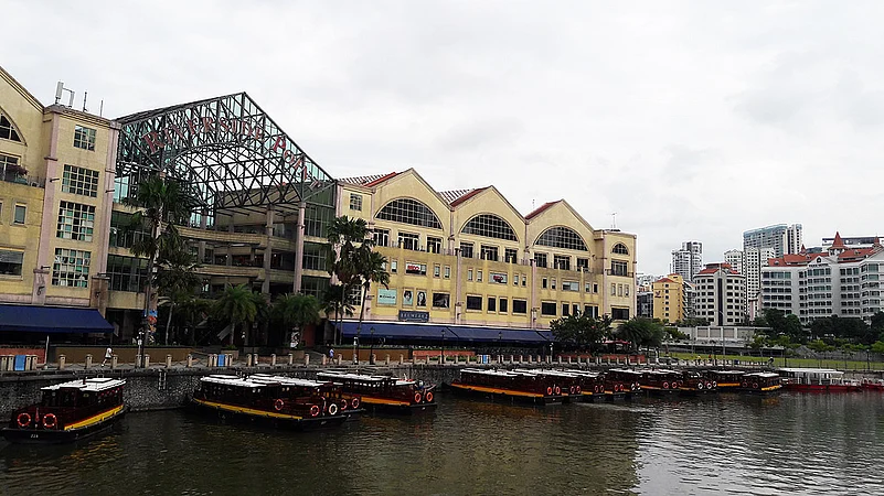 Night is when Clarke Quay changes into a party hub