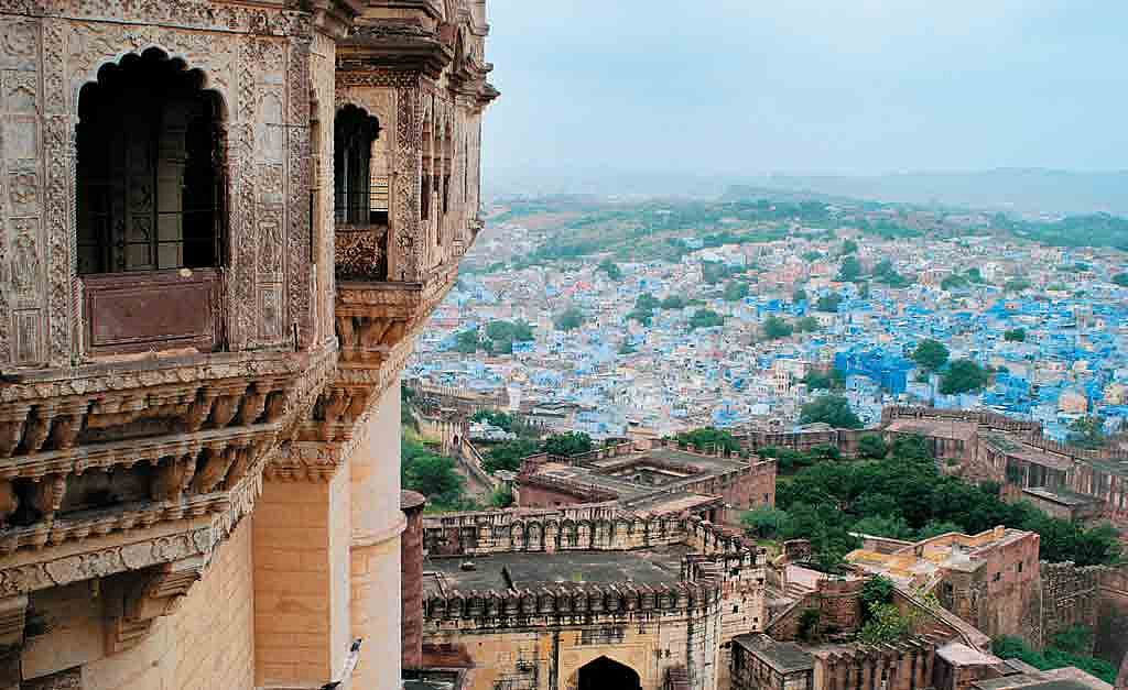 The Mehrangarh Fort was constructed towards the end of the 15th century