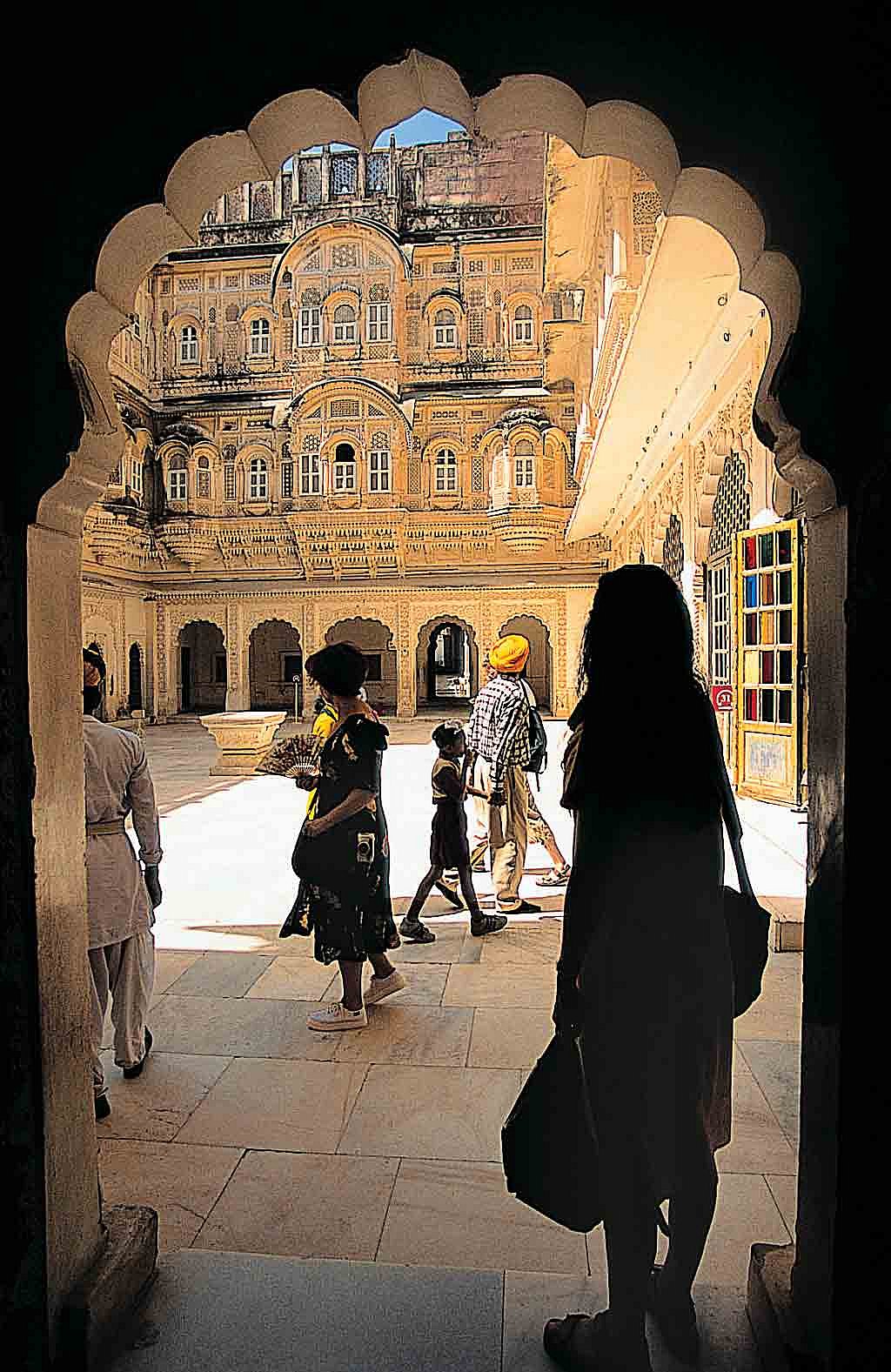 An inside view of Mehrangarh fort