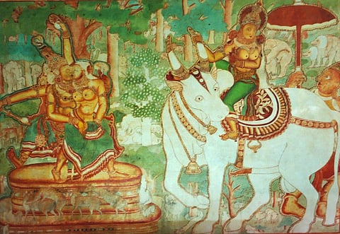 Mattancherry Palace was built by Portuguese as a gift to the Raja of Cochin around 1555