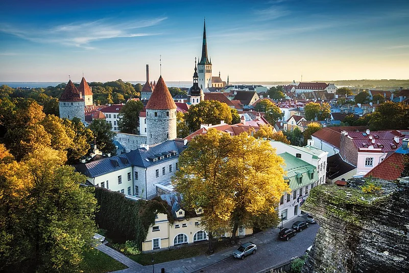 View of Talinn Old Town from Toompea Hill