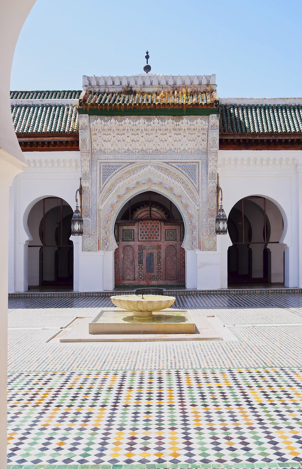 The entrance to the oldest continually operating university in the world, the University of Al-Karaouine