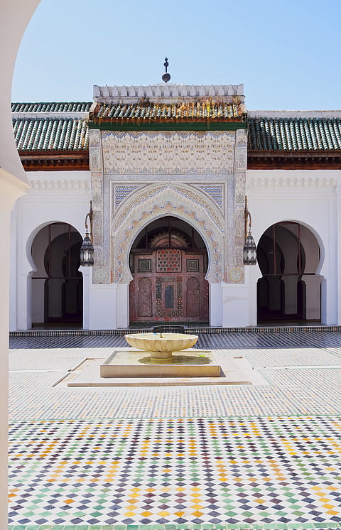 The entrance to the oldest continually operating university in the world, the University of Al-Karaouine
