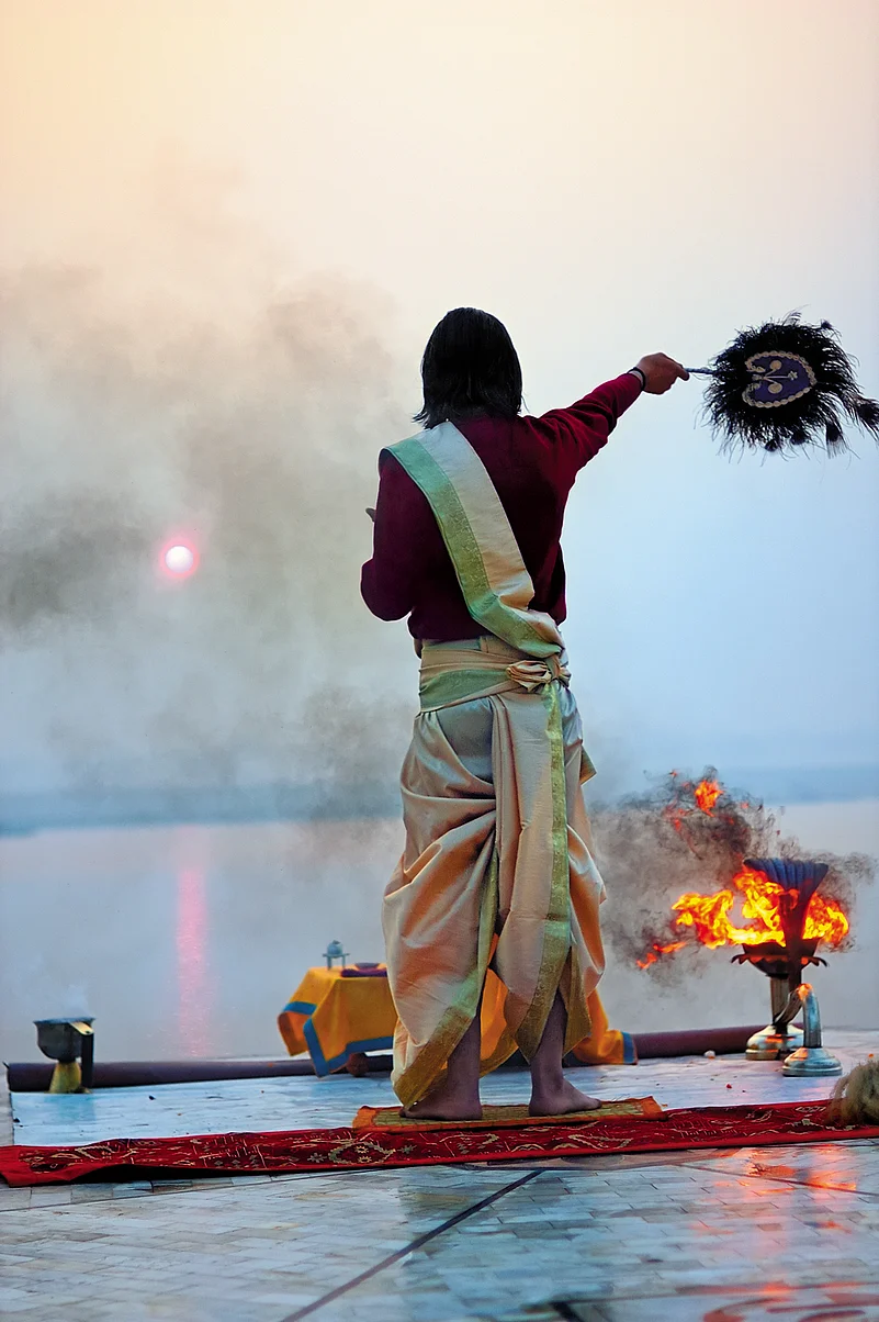 The morning Ganga aarti