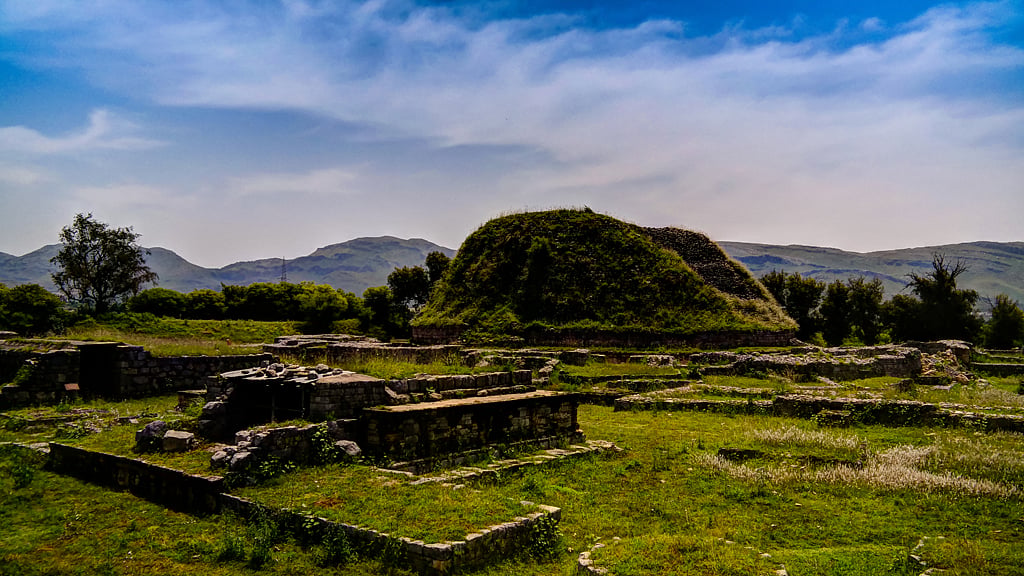 The ruins of the ancient university of Takshashila