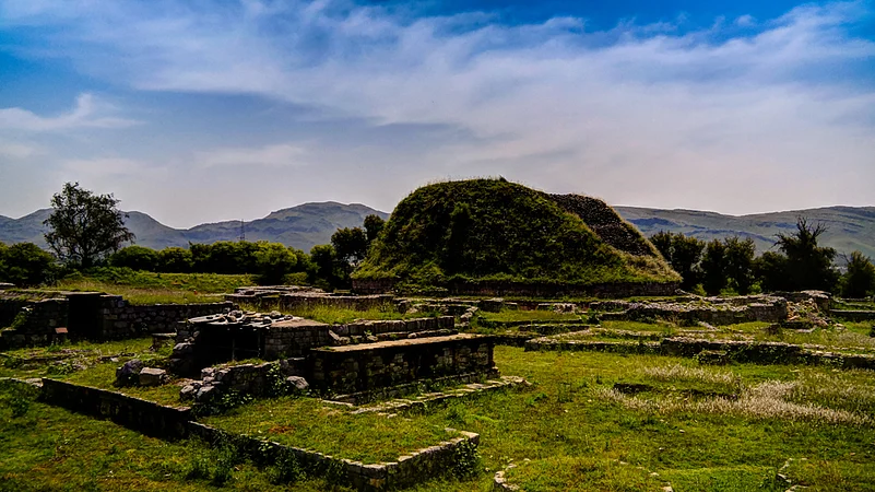 The ruins of the ancient university of Takshashila
