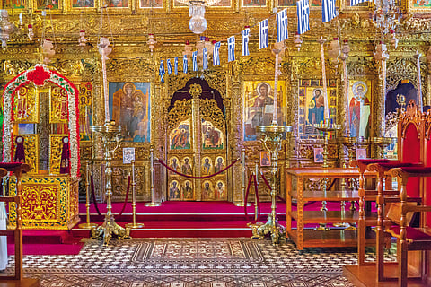 Altar of the Church of the Holy Cross Lefkara