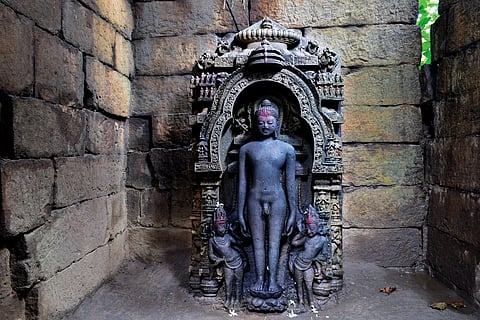 Tirthankara Statue. inside the main Deul of Deuli