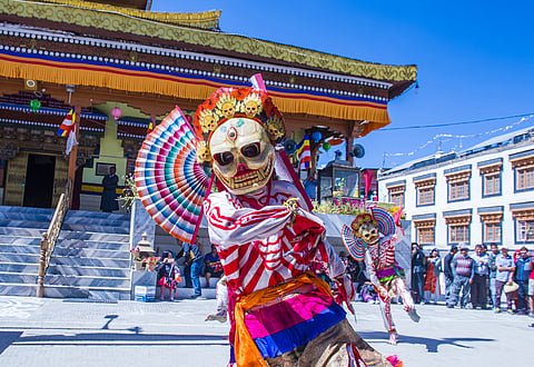 Cham dance performance during Ladakh Festival