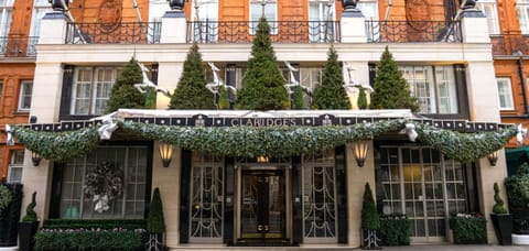 The facade of the Claridge's Hotel in London