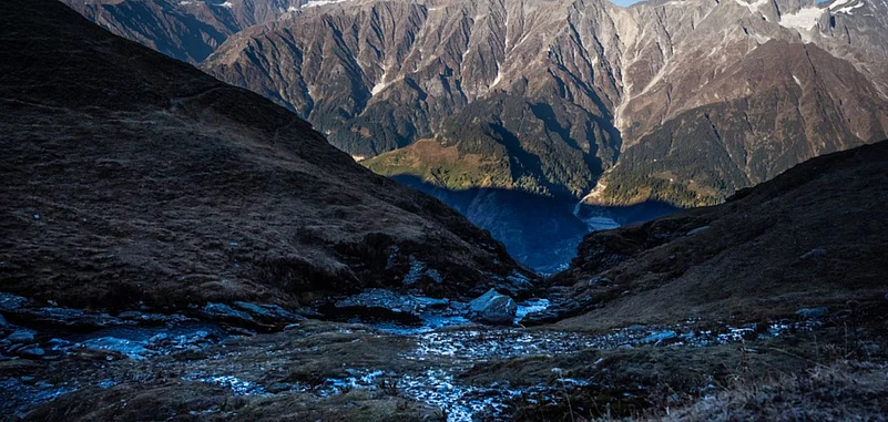 Bhrigu Lake is frozen for about six months of the year