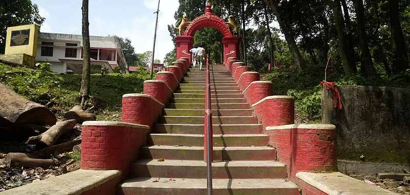 Steps leading up to the temple