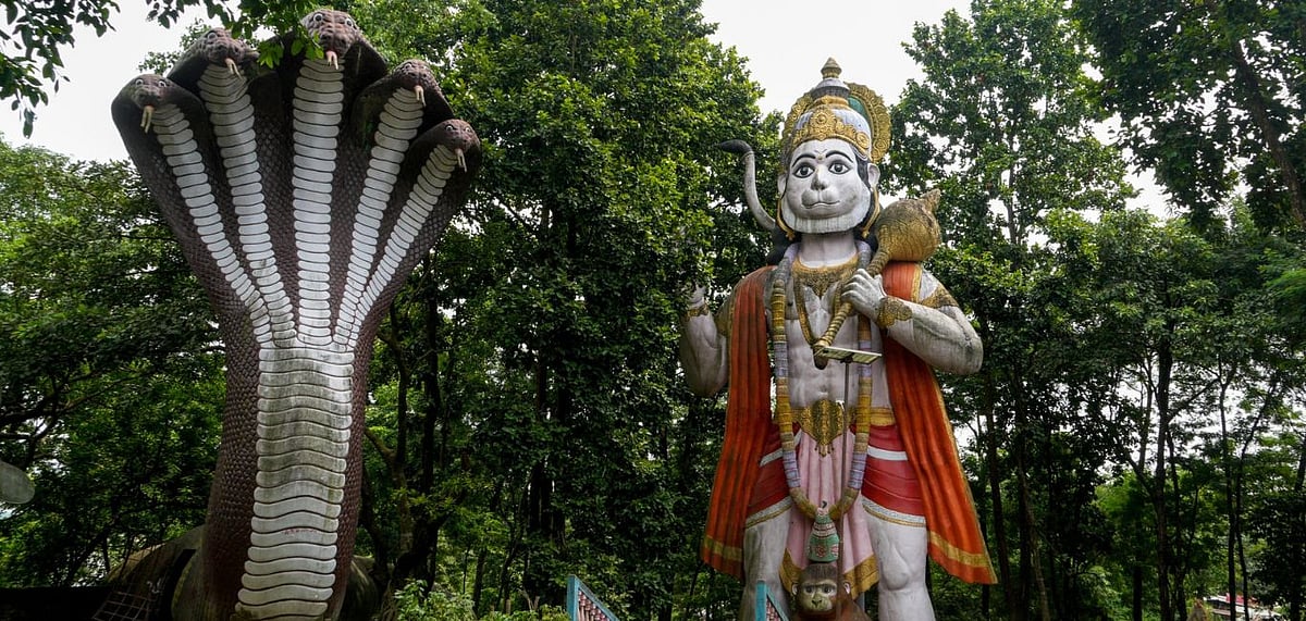 Religious idols adorn the premises