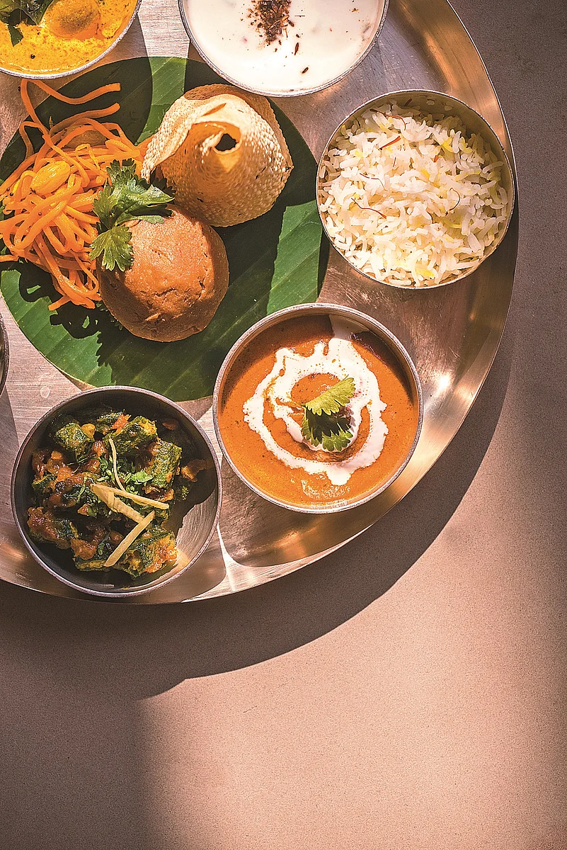 A traditional Rajasthani thali at Aman