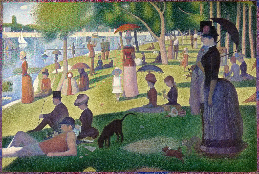 Sunday Afternoon on the Island of  La Grande Jatte, Georges Seurat (1884)
