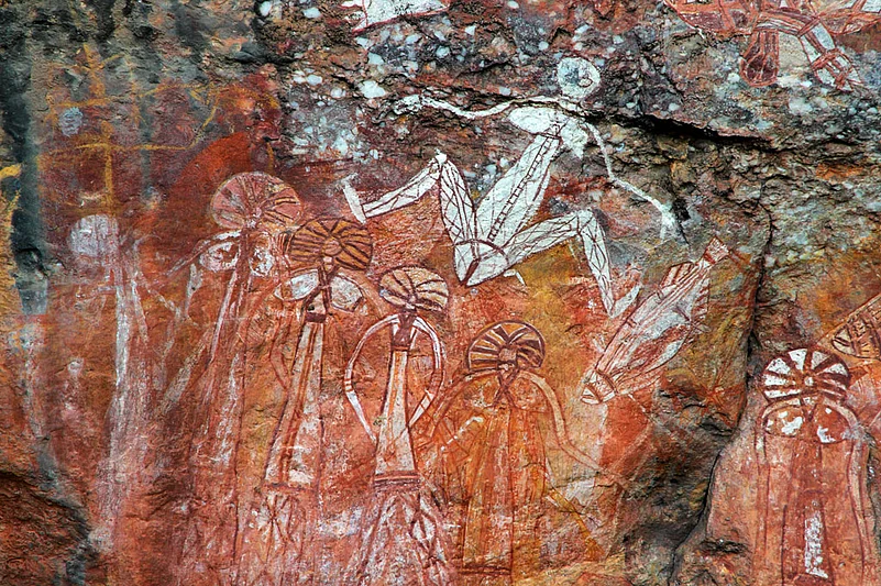 Aboriginal rock art at Nourlangie Kakadu-National Park Northern Territory Australia