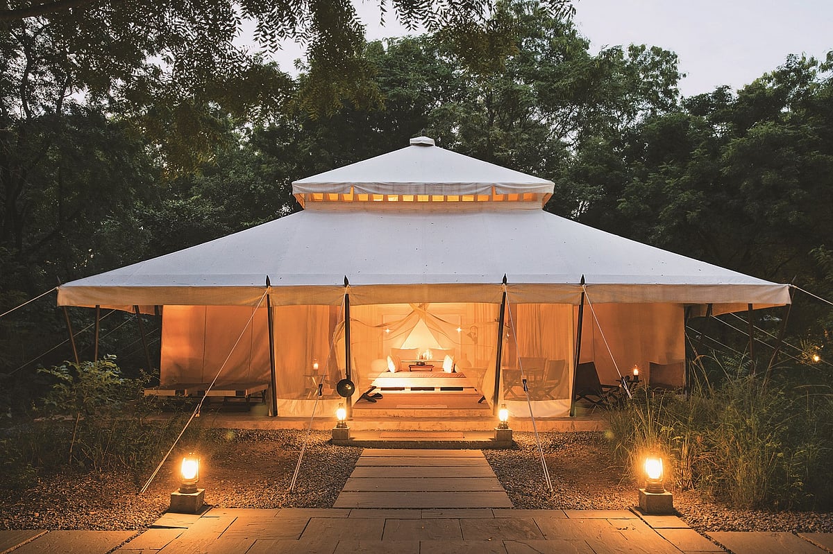 A tented camp at Aman I Khas