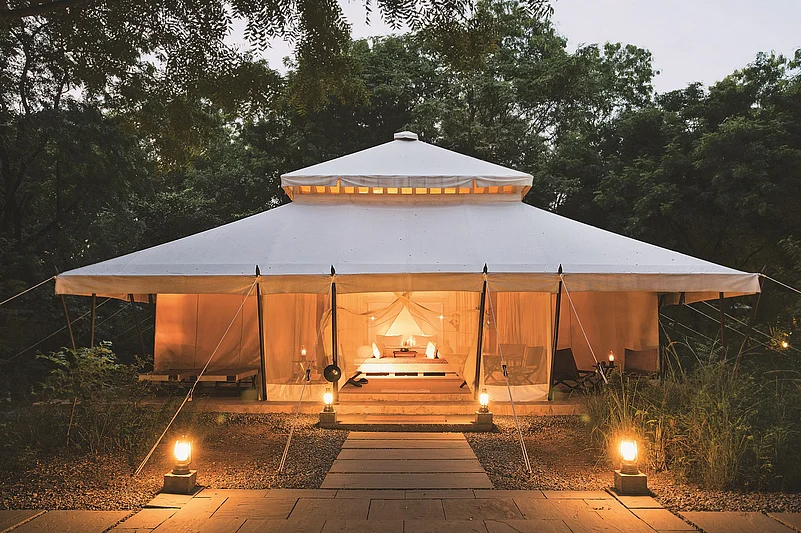 A tented camp at Aman I Khas