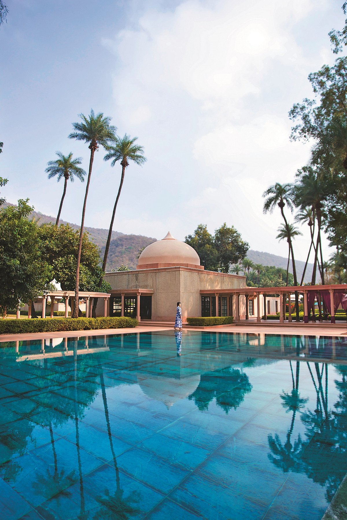 Relax by the pool at Aman - i - Khas