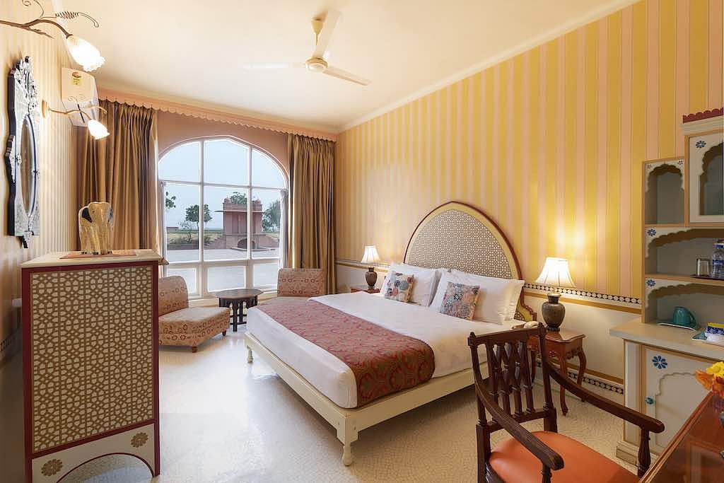 The rooms are adorned with Indian motifs and traditional artefacts
