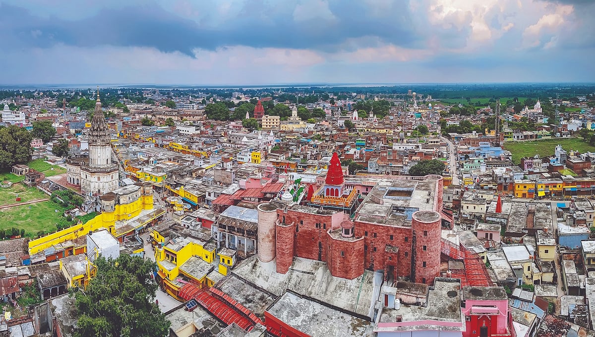 Aerial view of Ayodhya