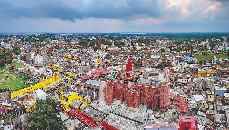 Aerial view of Ayodhya