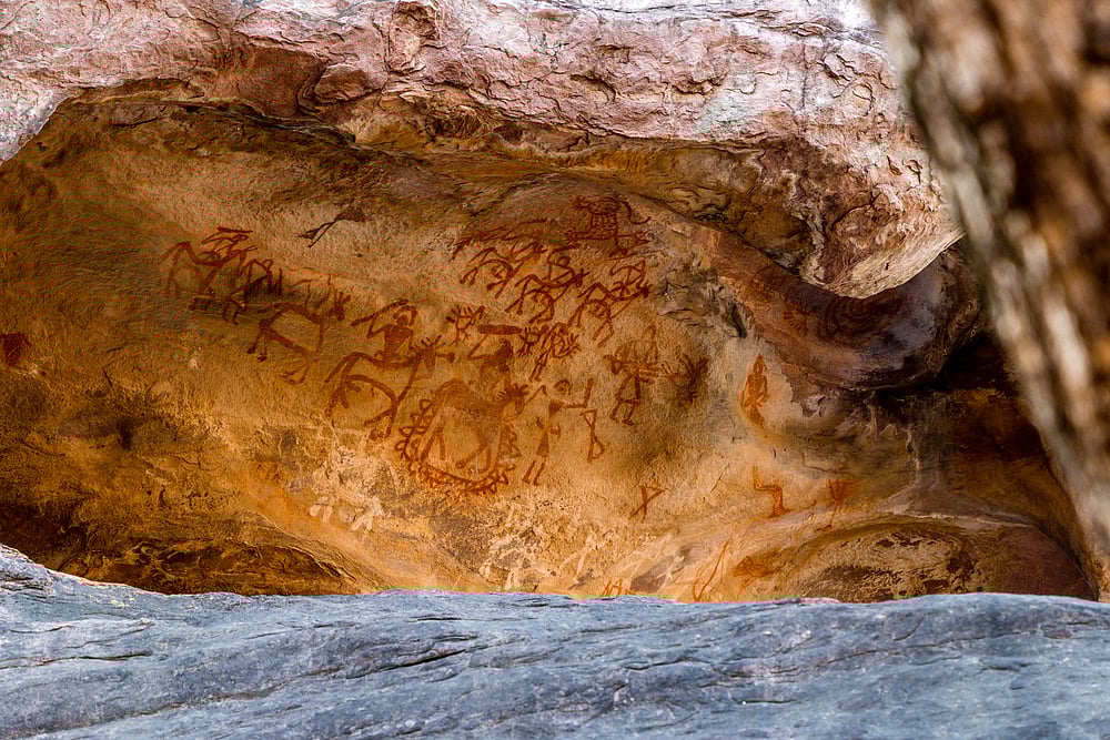 Bhimbetka Rock Shelters date back millions of years