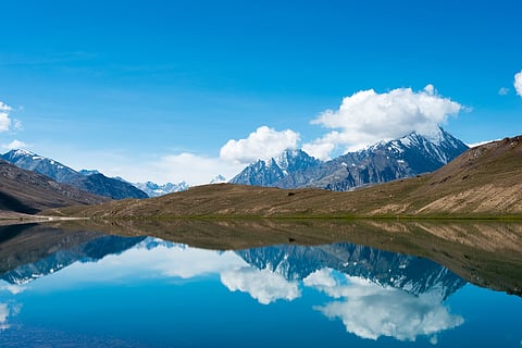 Chandertal offers a serene sanctuary for peace seekers amidst incredible reflections