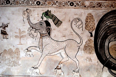 The painting "Shungi Chidiya"