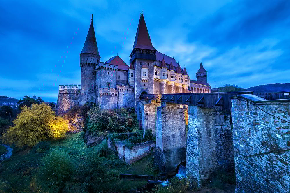 Corvin Castle in Hunedoara, Transylvania is a magnificent sight that looks straight out of a fairy-tale