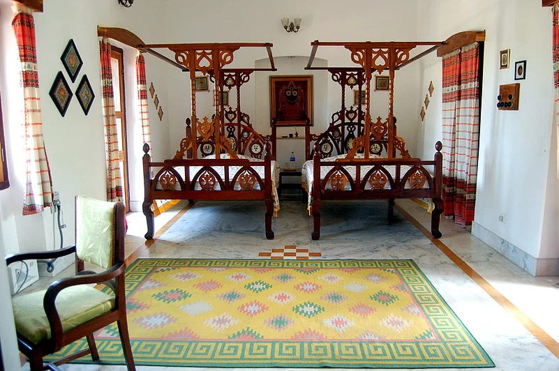 Rooms in the palace have retained the old charm