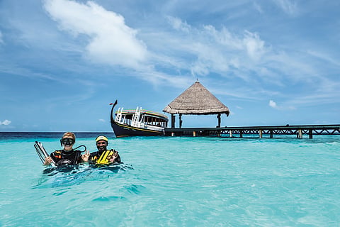Post a snorkel swim