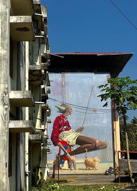 A series of stunning art and designs exhibited in Kochi's streets