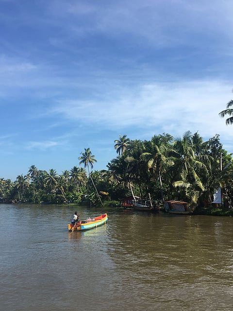 Cruising the serene waters of Alleppey