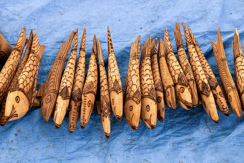 Wood carvings at the Anthropological Museum