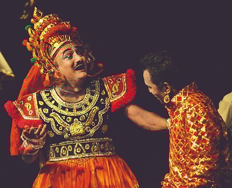 An artist depicting Kovalan