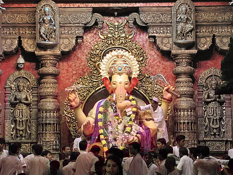 Lalbaugcha Raja is revered as the "Navsala Pavnara Ganpati" or the wish-fulfilling Ganesha