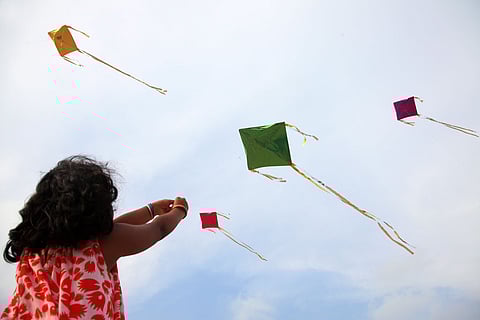 A girl flies kites (representational image)