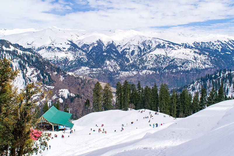 Skiers throng Solang Nala during winter every year